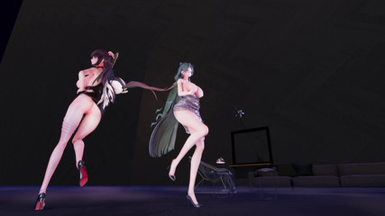 MikuMotion: Mmd Brave Girls-Rollin', Tanec párů, Korejský tanec, Spodní prádlo, Striptýz