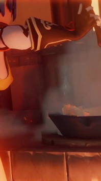 Xiangling Gets Her Ass Penetrated on the Kitchen's Floor First Time Anal Genshin Impact Porn Aether