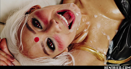 Hentaied: Real life hentai - Oriental squirt queen got double penetration by...