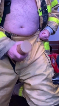 Firefighter Fleshlight Fun and Cum