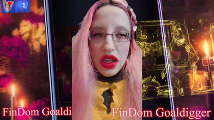 FinDom Goaldigger: Transformasi goof melancap untuk bibir merah besar