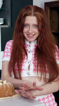 Bonus - Hot Redhead Girl with Small Tits and Hungry Pussy Cherry Crush