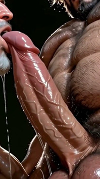 Hentai Yaoi Weduwe Pijpbeurt - Oudere Man Kwijlt Op De Dikke Pik Van Zijn Getrouwde Buurman