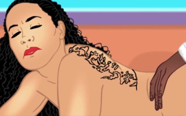 Back Alley Toonz: Tattoo, knackarsch-latina bekommt ihren fetten arsch von bbc cartoon parodie...