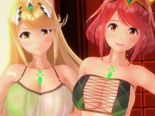 Bond Sheet: Pyra and Mythra Shine Some Rims Sparkingly Clean with Their...