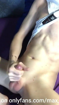 Young Twink Jerks off and Cums a Lot