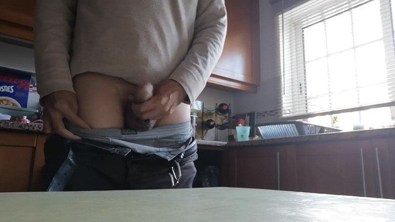 Rafael Torreano: Jerking off Session in the Kitchen and Shooting My Cum...