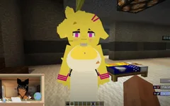 Minecraft Fapcraft: Fazclaire's Nightclub Edition I Fuck Chiku, Chica, in the Pussy and Touch Her Boobs