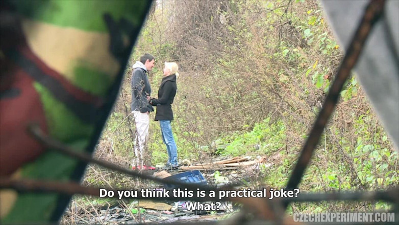 Czech Experiment: Czech Experiment 6: Petra Fucks a Guy in Bushes
