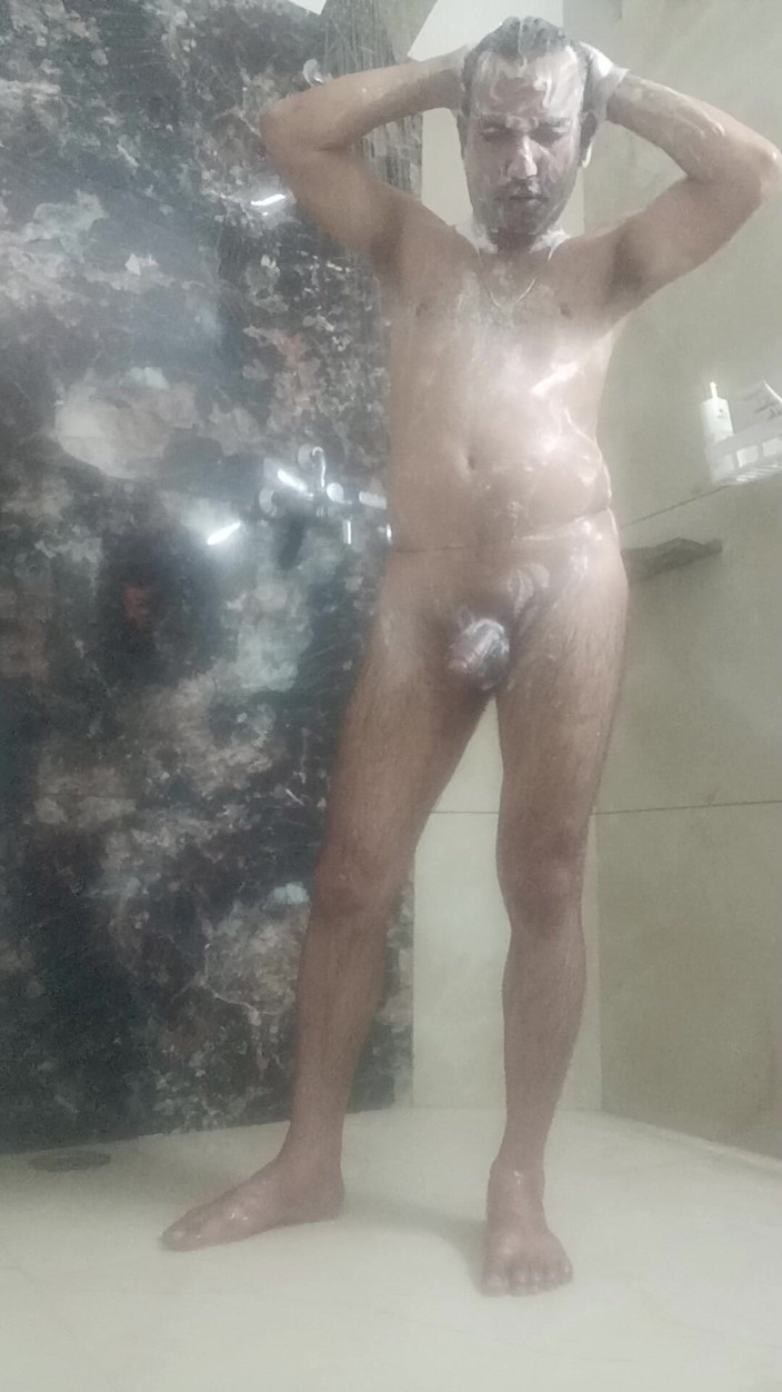 Rajasthani-old-lover: Indyjski policjant desi wciągnąć i bierze prysznic z sąsiadem i...