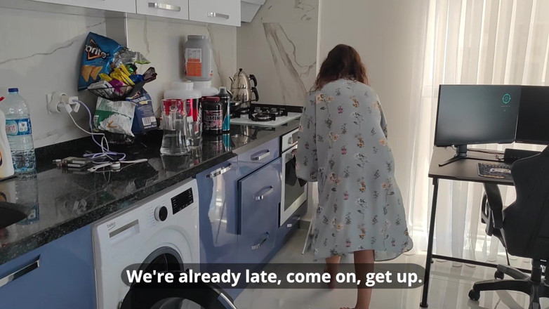 Ghomestory: Yong Stepmom We Can't Be Late, Your Stepdad Is Waiting!