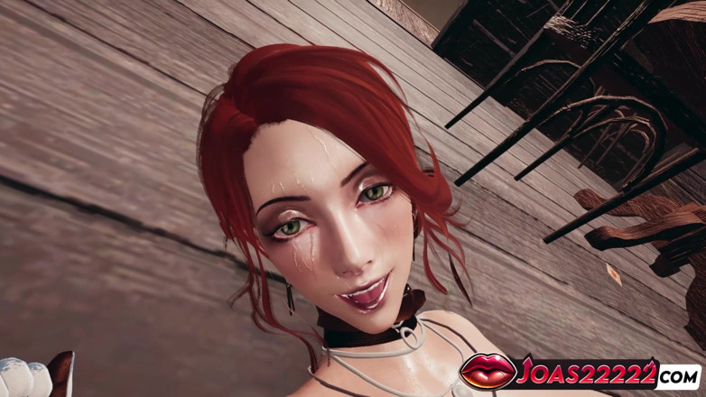 Joas22222: Pelirroja caliente Korryn como vaquera lamiendo culo apretado en primer...