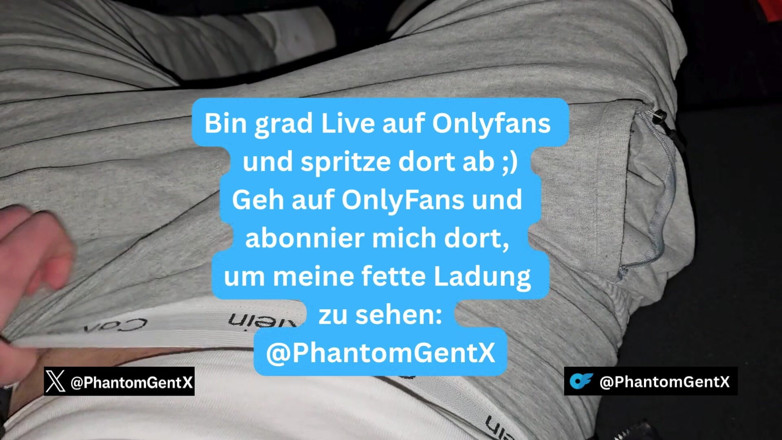 PhantomGentX: Deutscher Junge Mit Precum in Grauen Ck Wichst Im Auto...