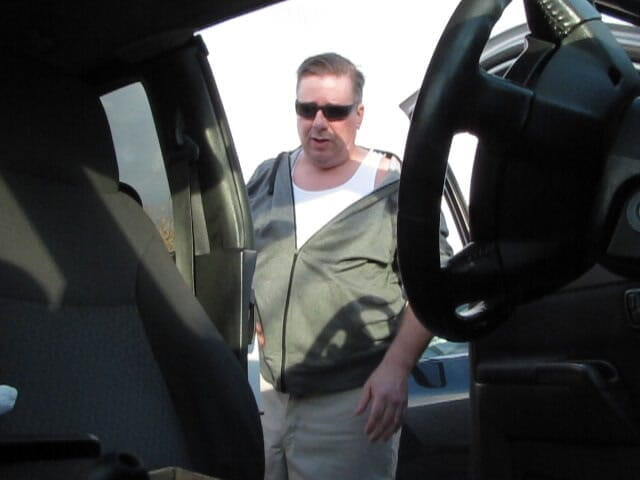 The porky pervert: Parking Lot Cum