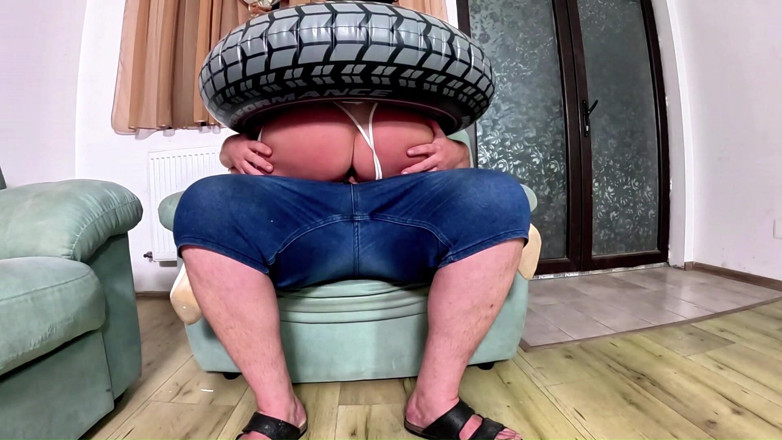 MilfyCalla: Inflatable Wrestler Strap on Fantasy. Riding, Doggy, Double Cum and...