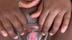 Extremely Close up Wide Open Black Pussy! Look Into My Pussy Hole Daddy N Masturbate!