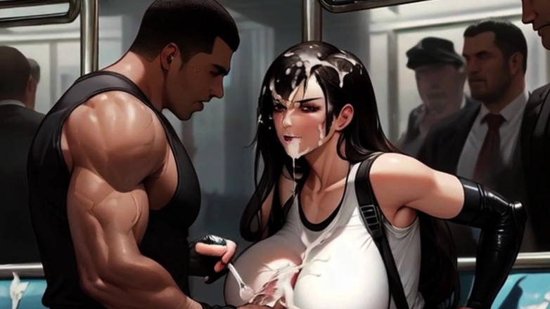 Spicy Toons: Tifa โดนเย็ดนมบนรถไฟมิดการ์