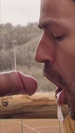 Justin hoodwar: A Guy Gives a Blowjob to a Guy with a...