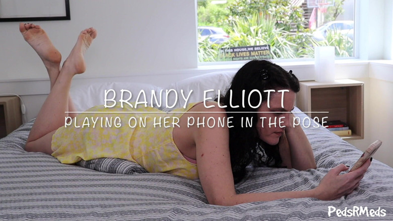 PedsRMeds: Brandy Elliott Playing on Her Phone in the Pose