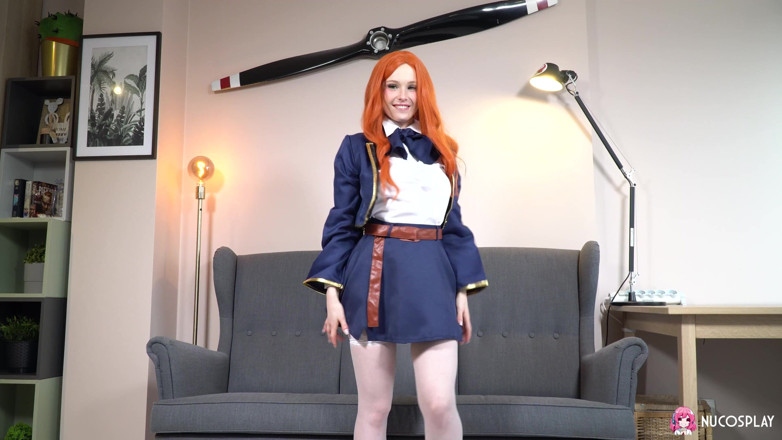 Nu Cosplay: Arielka está de volta como uma estudante ruiva com tesão