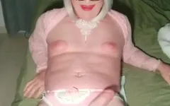 Sissy Emma Playing on Her Bed