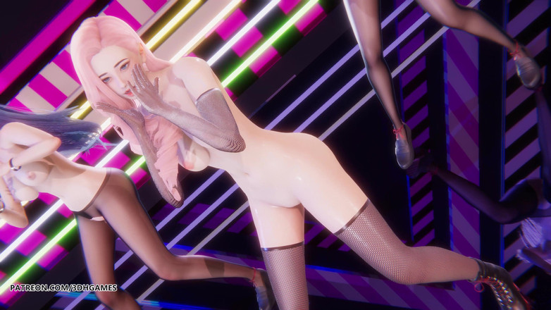 3D-Hentai Games: [mmd] Viviz - bopbop ahri kaisa seraphine seksi kpop dansı 4k 60 fps