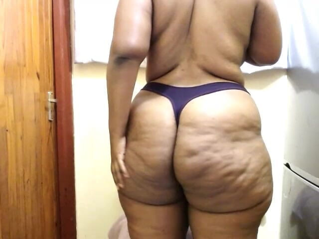 Big black clapping booties: Jack Off la fundul meu ginormous palme - complet goală