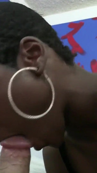 Ebony skin Chick Lux play gets interracial fuck with big white cock - Premium!