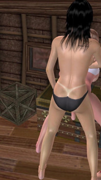 애니메이션 3D 카툰 어드벤처: 해적선에서 아시아 소녀와 쉬멜의 만남
