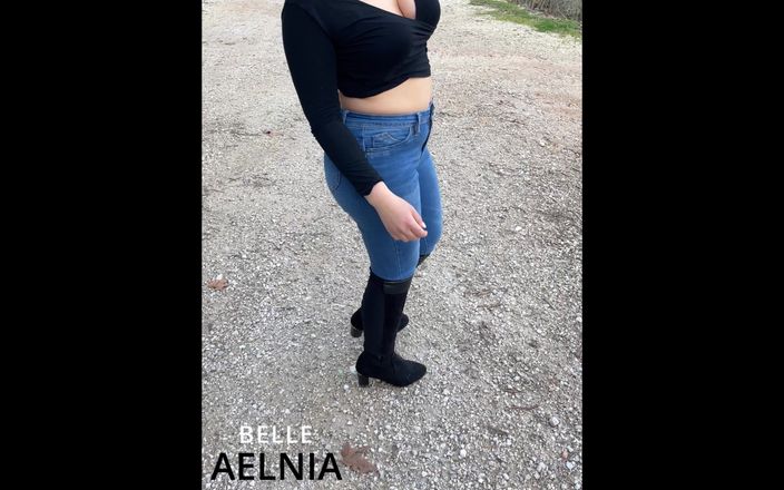Belle Aelnia: Teasing My Ass My Boobs and My Shaved Pussy in...