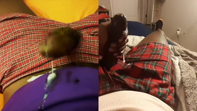 Big black cock BBCee: Погладжую мій великий чорний член, без рук,, добірка