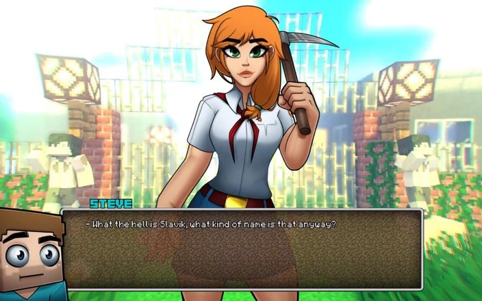 Visual Novel Collect LoveSkySan: Minecraft azgın zanaat - bölüm 7 - loveskysanhentai tarafından tüccarla seks