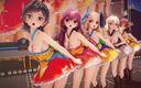 Mmd anime girls: Mmd r-18 anime girls, сексуальний танцювальний кліп 251