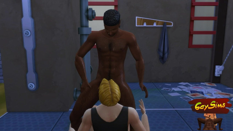 Dirty gay Sims: Feminisering En Echtgenoot Wordt De Hoer Van Grote Zwarte Lul