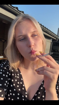 Cutie Smoking