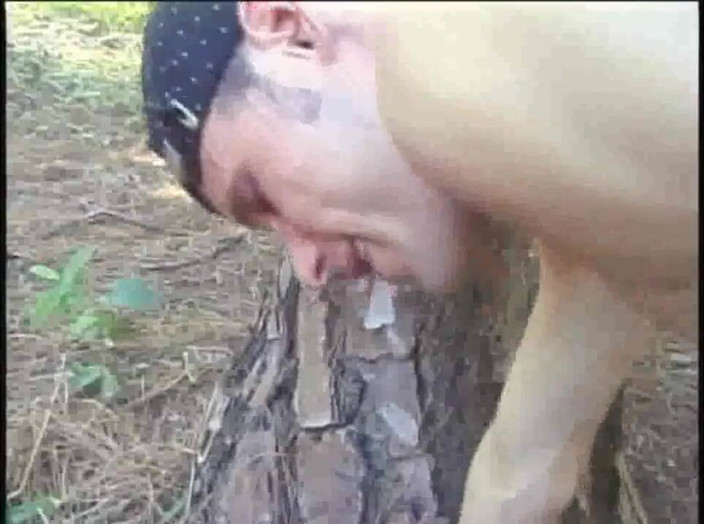 Black fuckers with big cock: Fucked przez hebanowego chłopca w exhib lesie