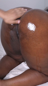 Stormi Dash Lets Him Slide Between Her Oiled Thighs