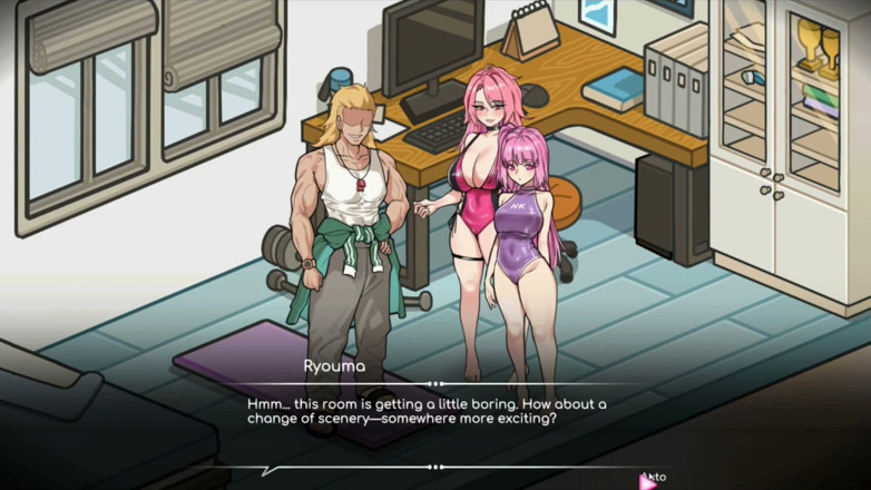 NSFWOtaku: Hentai Game - Minami and Kagura FFM Hentai Gallery Sex Scene 8 -...