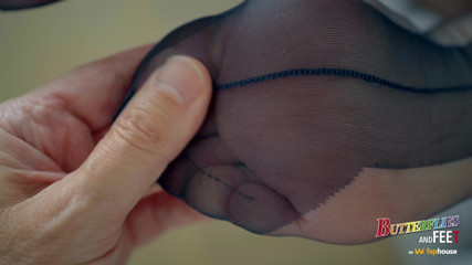 Butterflies and feet: Seeing closely and touching my Ernest mules, my arched feet...