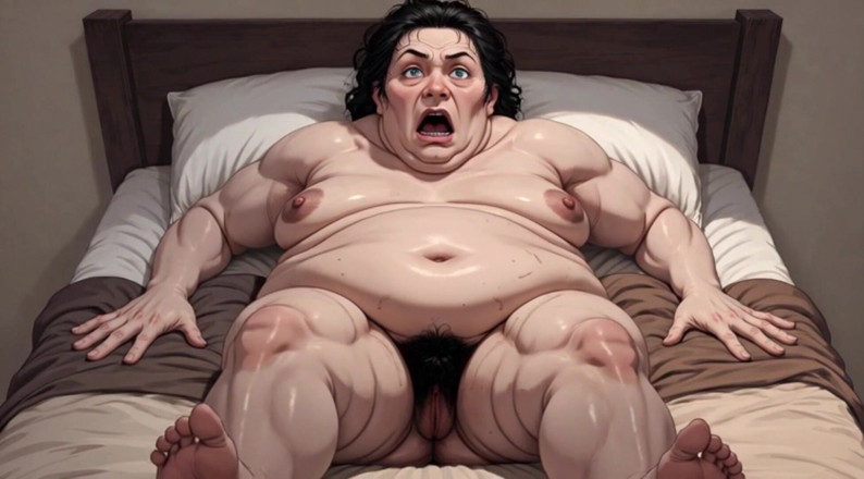 YOUR BEST FANTASY: Horny Obese BBW Masturbates Her Hairy Wet Pussy - Big Belly...