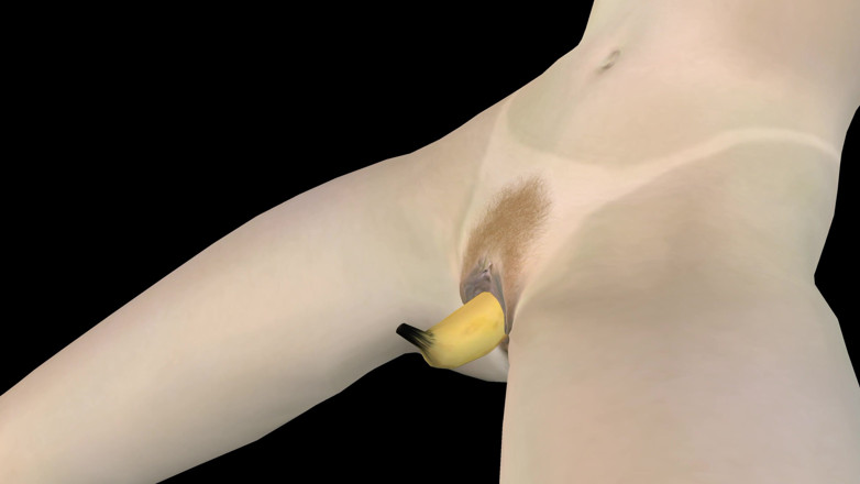 RenderLust: Animated 3D Porn - Very Beautiful Girl Masturbating with Banana Till Orgasm