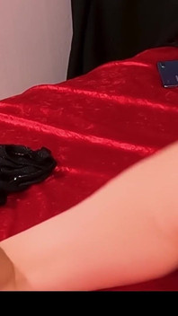 Female Slave Training Day 18/28 - in Self Bondage with Mouth Gag and Butt Plug Obliged to Orgasm