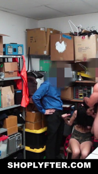 Big theft Audrey Royal caught and punished by security guard