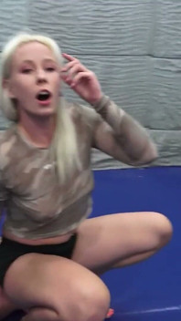 Skillful Blonde MILF Sex Wrestling with Her Dude