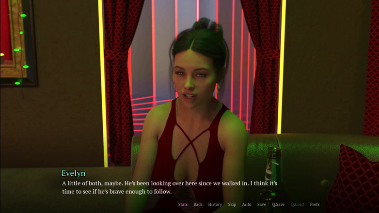 Kitty Gamer: การแต่งงานที่น่ารัก 2 ตัวเองและ evelyn ออกไปเที่ยวคลับ