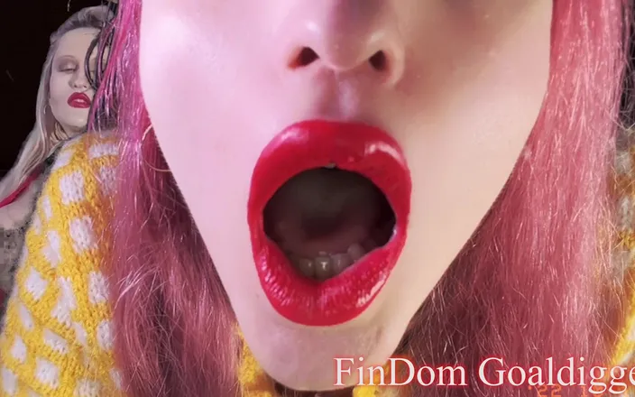 FinDom Goaldigger: Orange big lips transformation