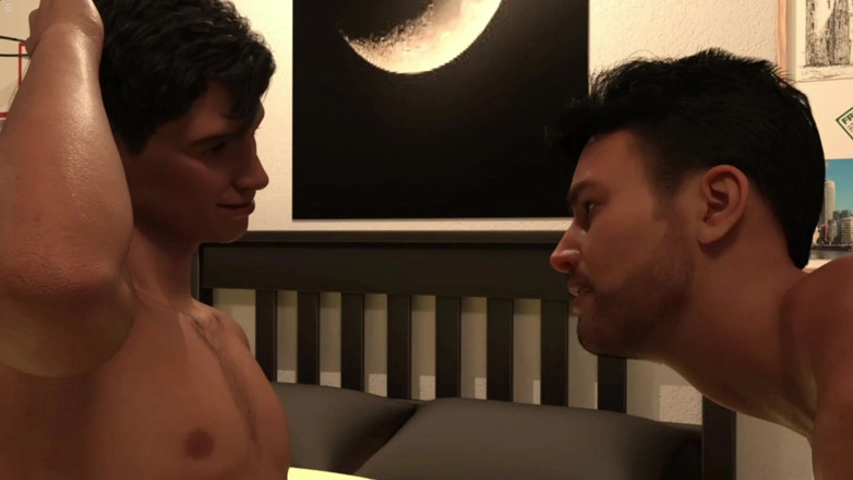 Future man: Two Gays Having Fun with Huge Cock in Pocket Pussy...