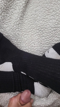 Cum on Nike Elite Socks