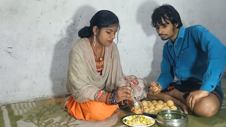 Vija: Eu gostei de comer Pani Puri e depois disso eu...