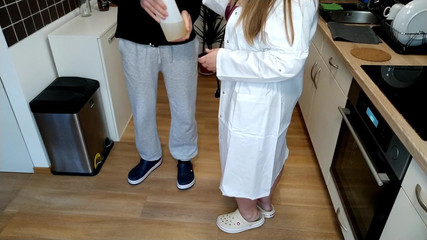 Thumbnail of Mother-in-law Allows Son-in-law to Fill Male Urine Bag